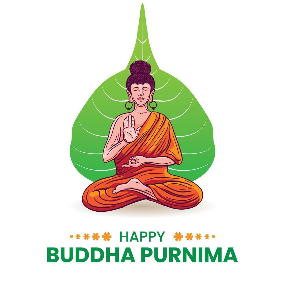 Buda jayanti, Buda purnima, y Buda día, vesak celebracion saludo vector