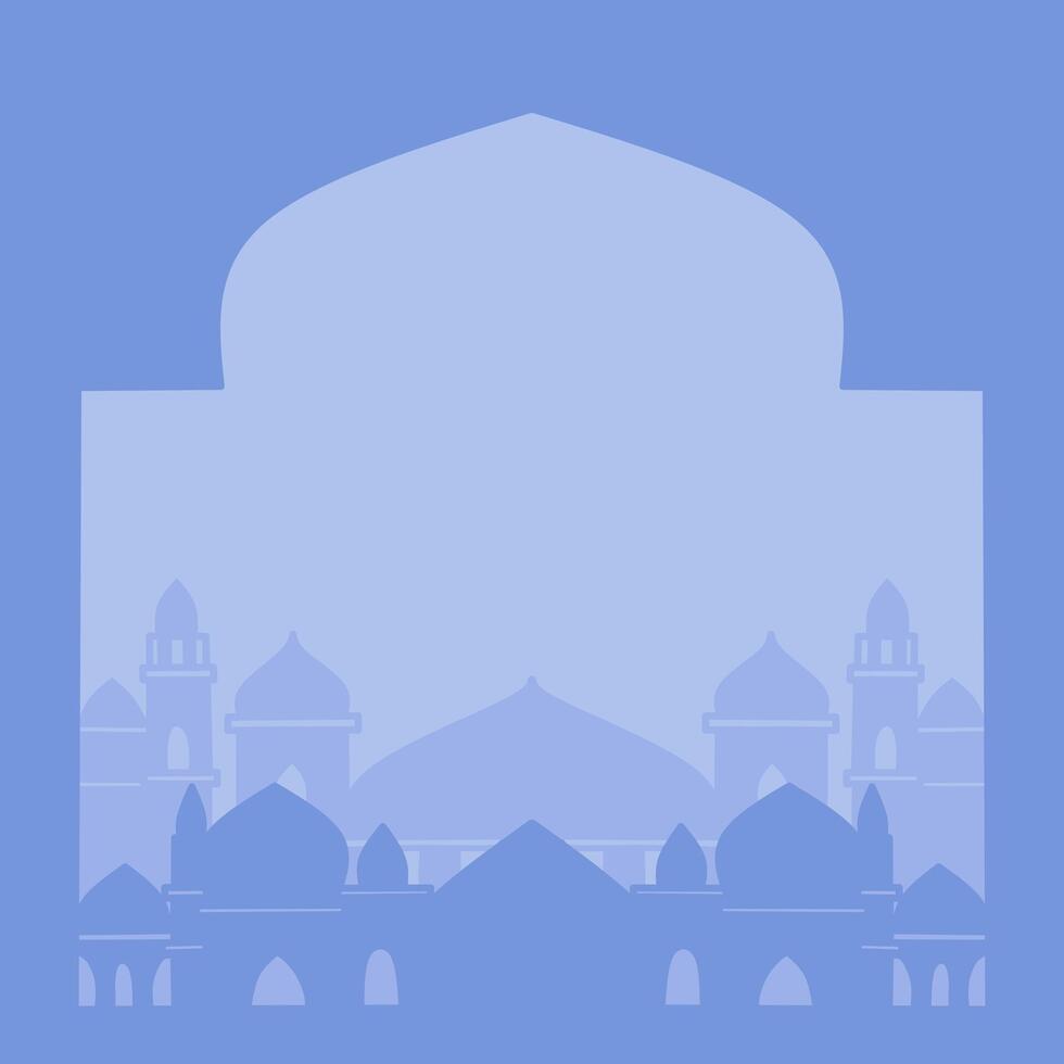 mosque silhouette set vector Ramadhan kareem