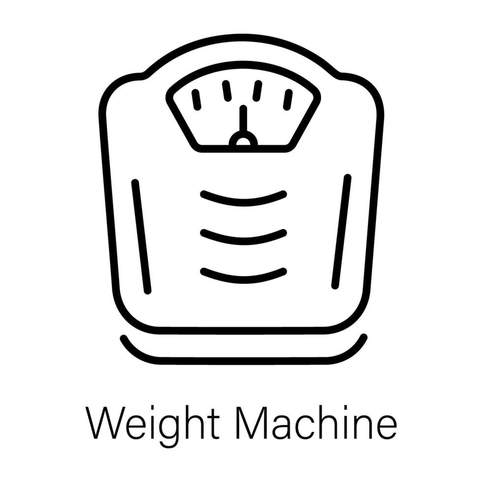 Trendy Weight Machine vector