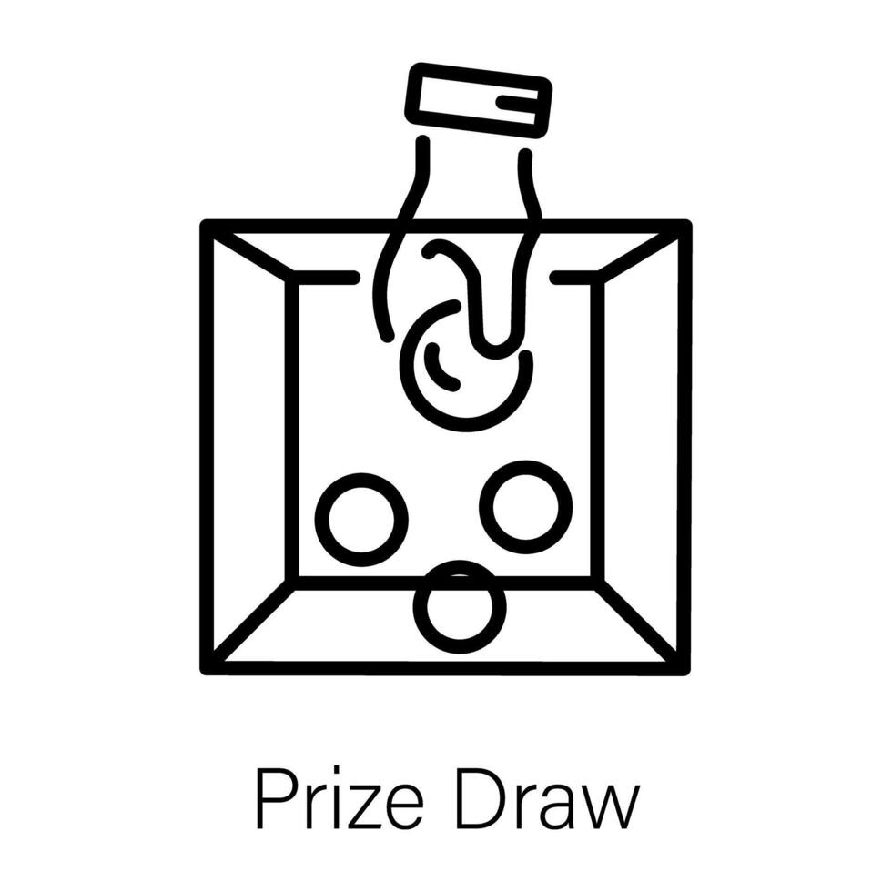 Trendy Prize Draw vector