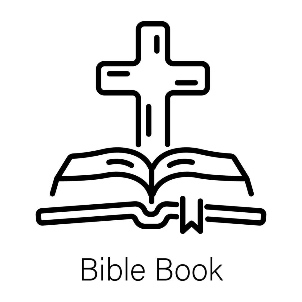 Trendy Bible Book vector
