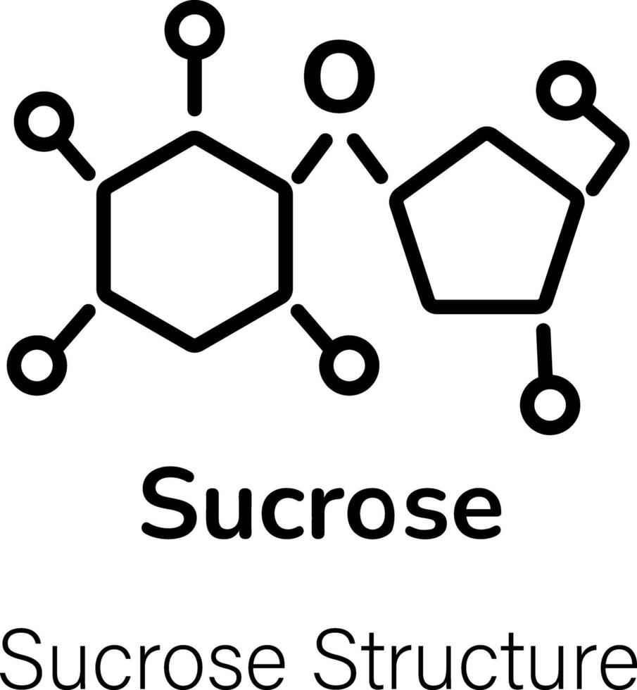 de moda sacarosa estructura vector