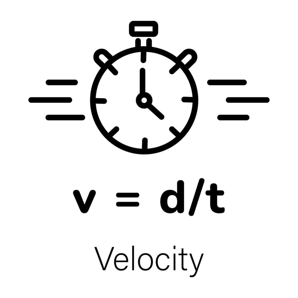 Trendy Velocity Concepts vector