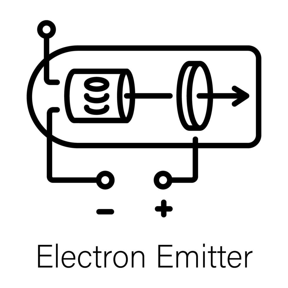 de moda electrón emisor vector