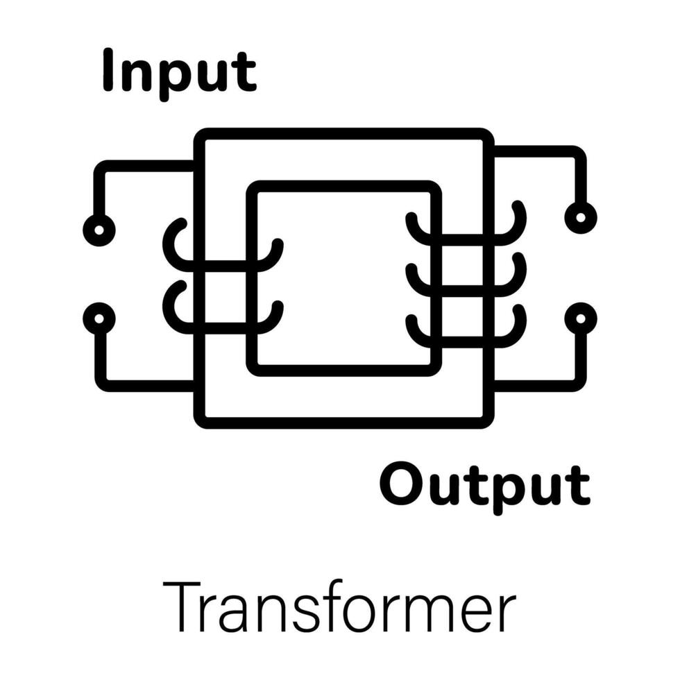 Trendy Transformer Concepts vector