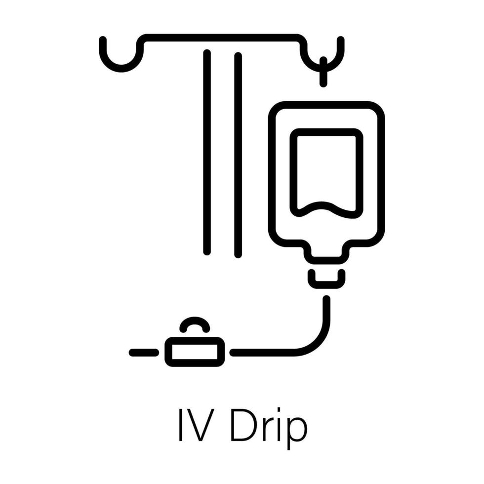 Trendy IV Drip vector