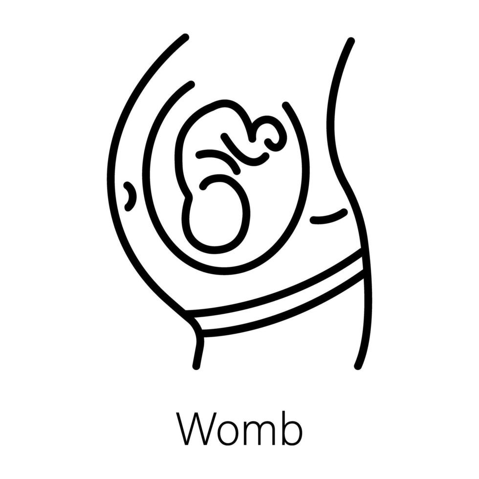 Trendy Womb Concepts vector