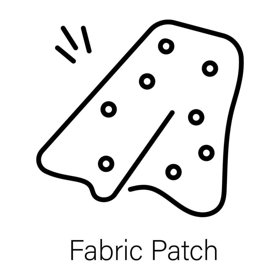 Trendy Fabric Patch vector