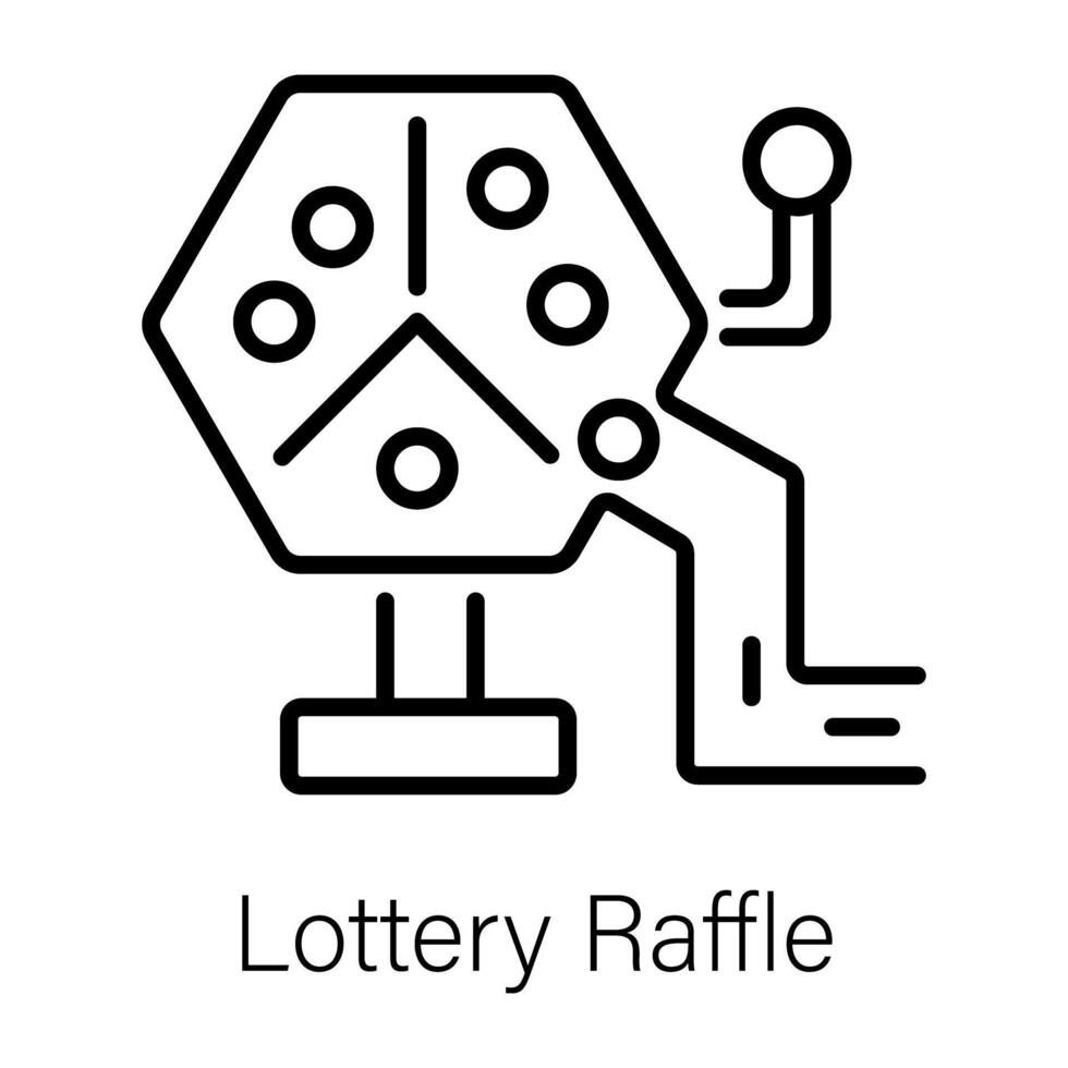 Trendy Lottery Raffle vector