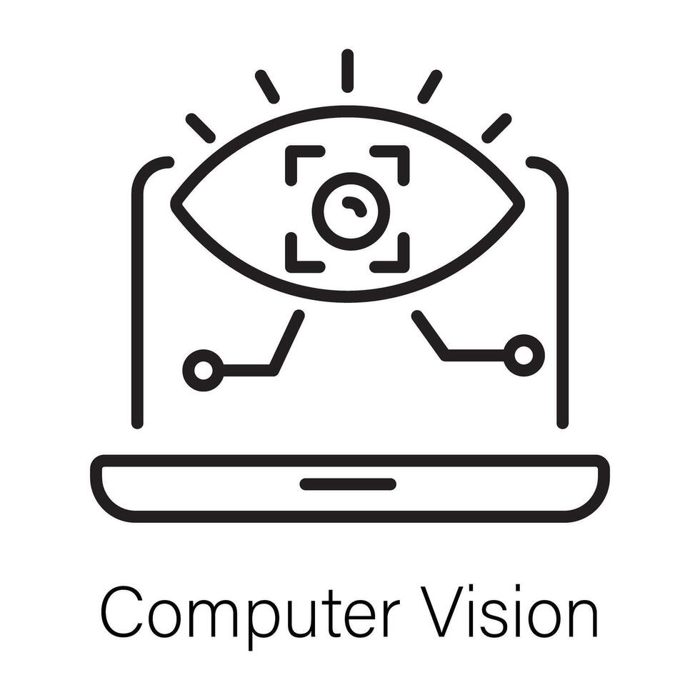 Trendy Computer Vision vector