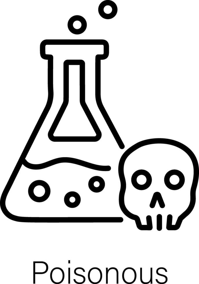 Trendy Poisonous Concepts vector