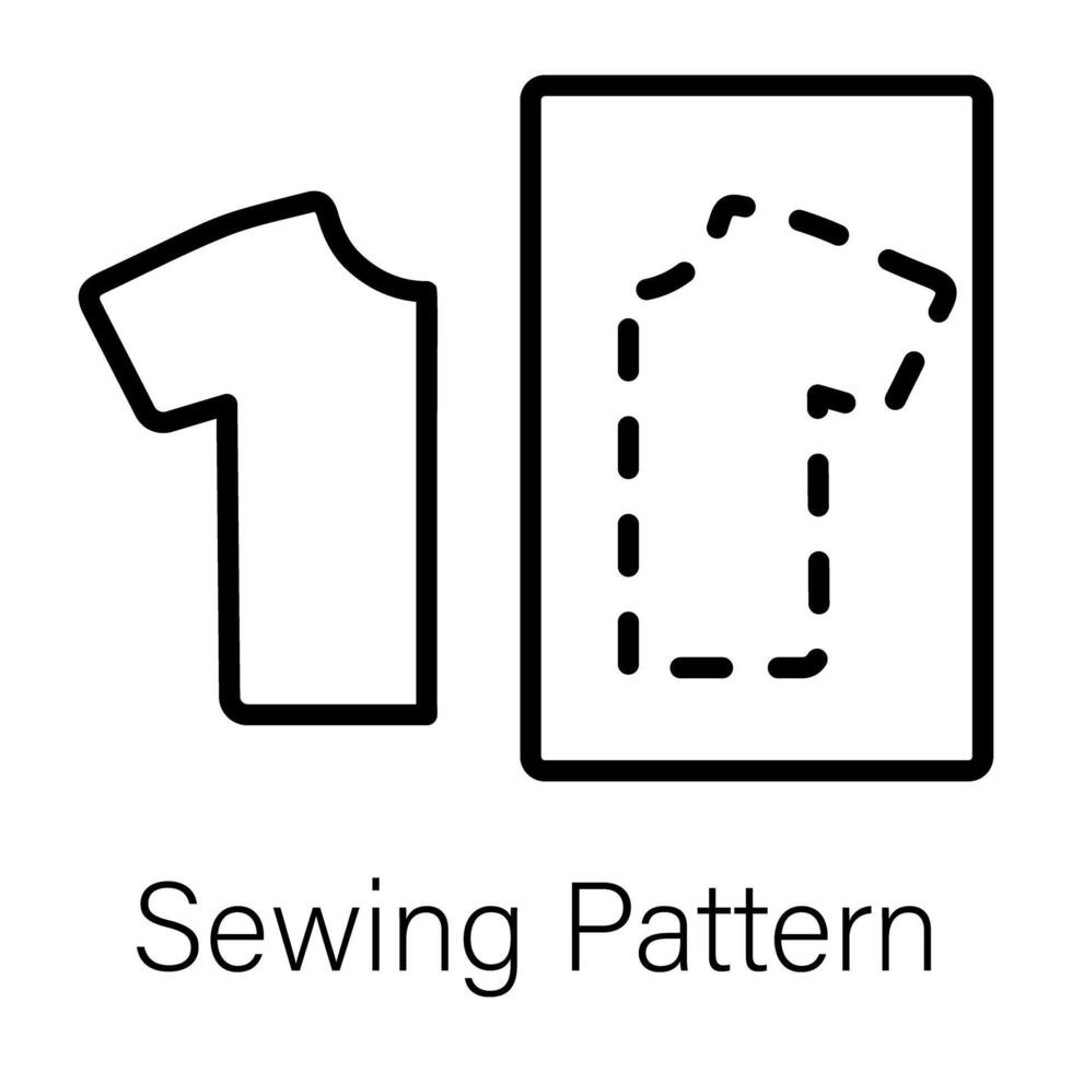 Trendy Sewing Pattern vector
