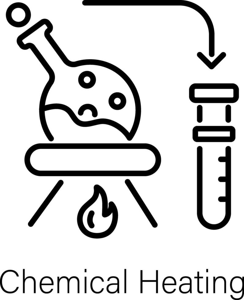 Trendy Chemical Heating vector