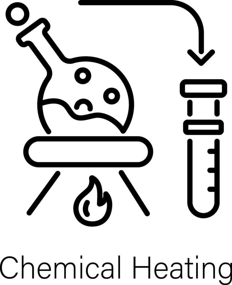 de moda químico calefacción vector
