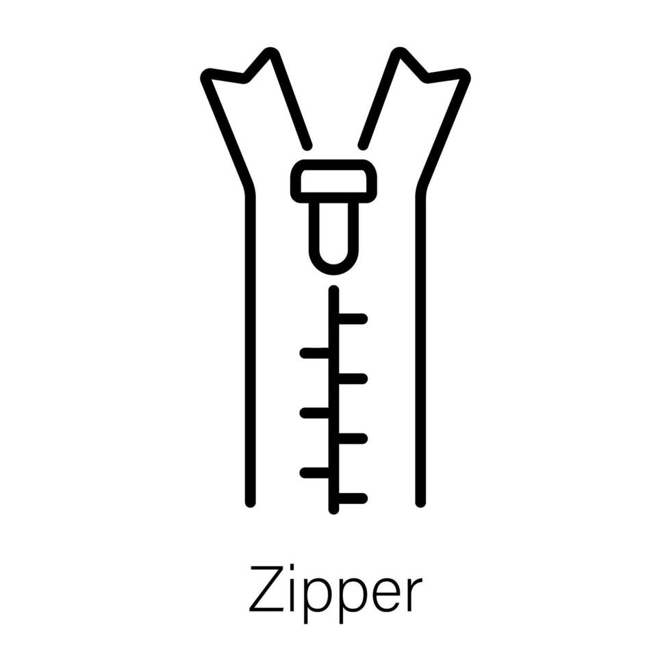Trendy Zipper Concepts vector