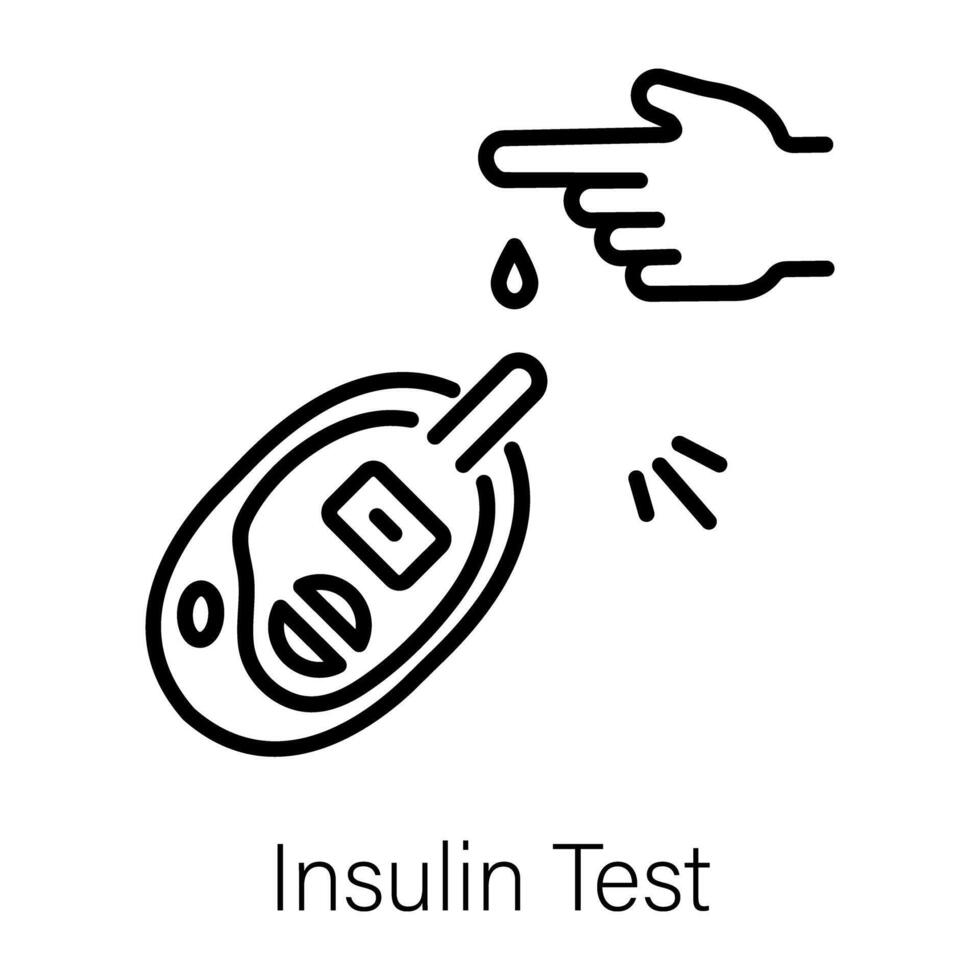 Trendy Insulin Test vector