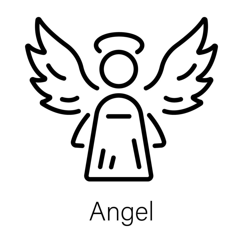 Trendy Angel Concepts vector