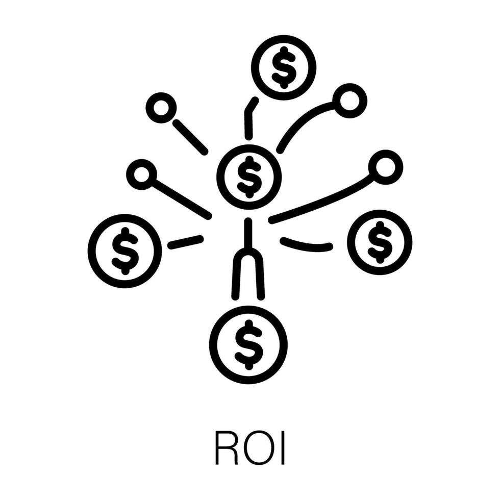 de moda roi conceptos vector