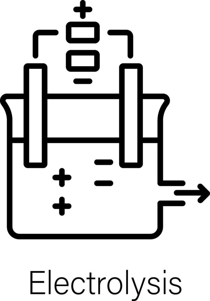 Trendy Electrolysis Concepts vector