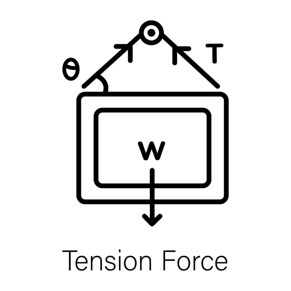 Trendy Tension Force vector