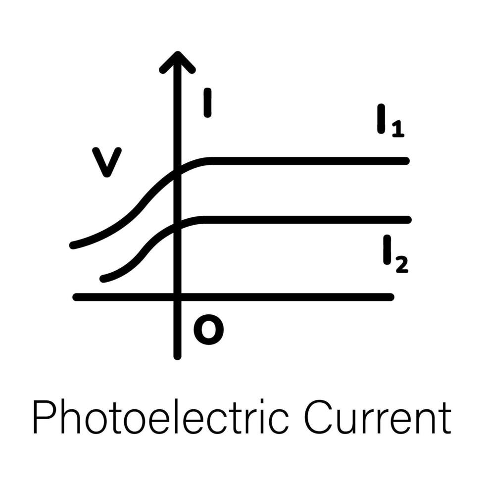 Trendy Photoelectric Current vector