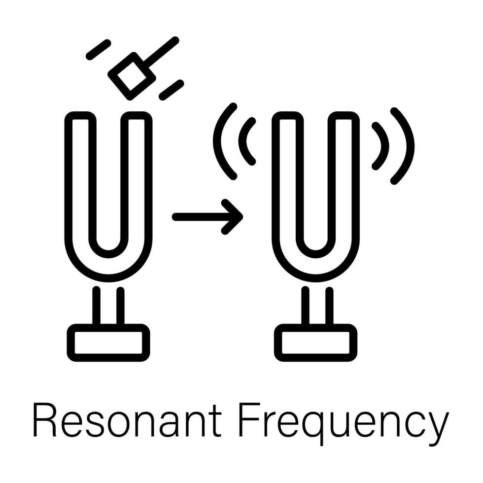 de moda resonante frecuencia vector