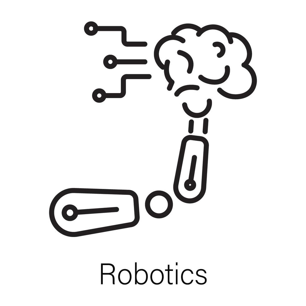 conceptos de robótica de moda vector