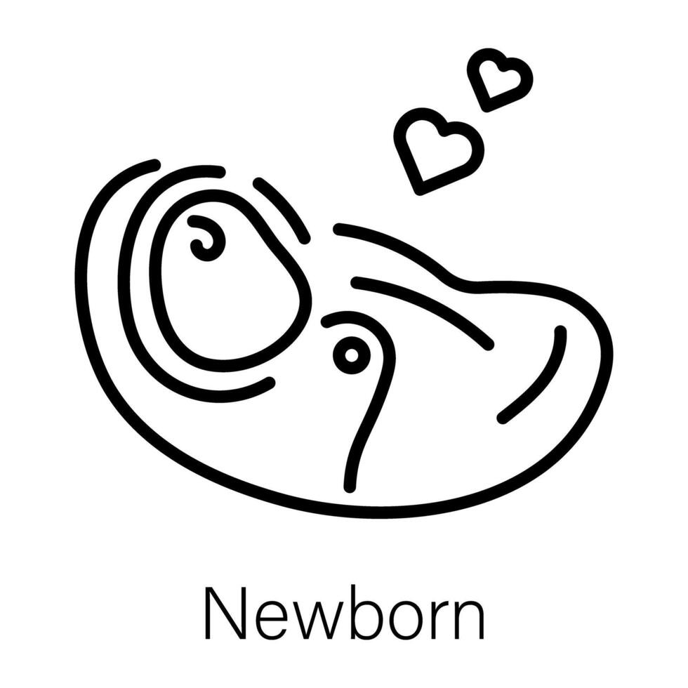 Trendy Newborn Concepts vector