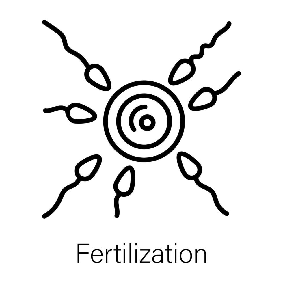 Trendy Fertilization Concepts vector