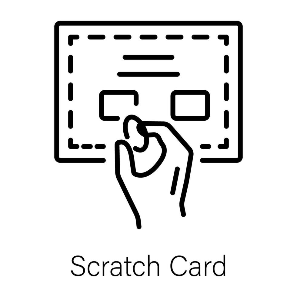 Trendy Scratch Card vector