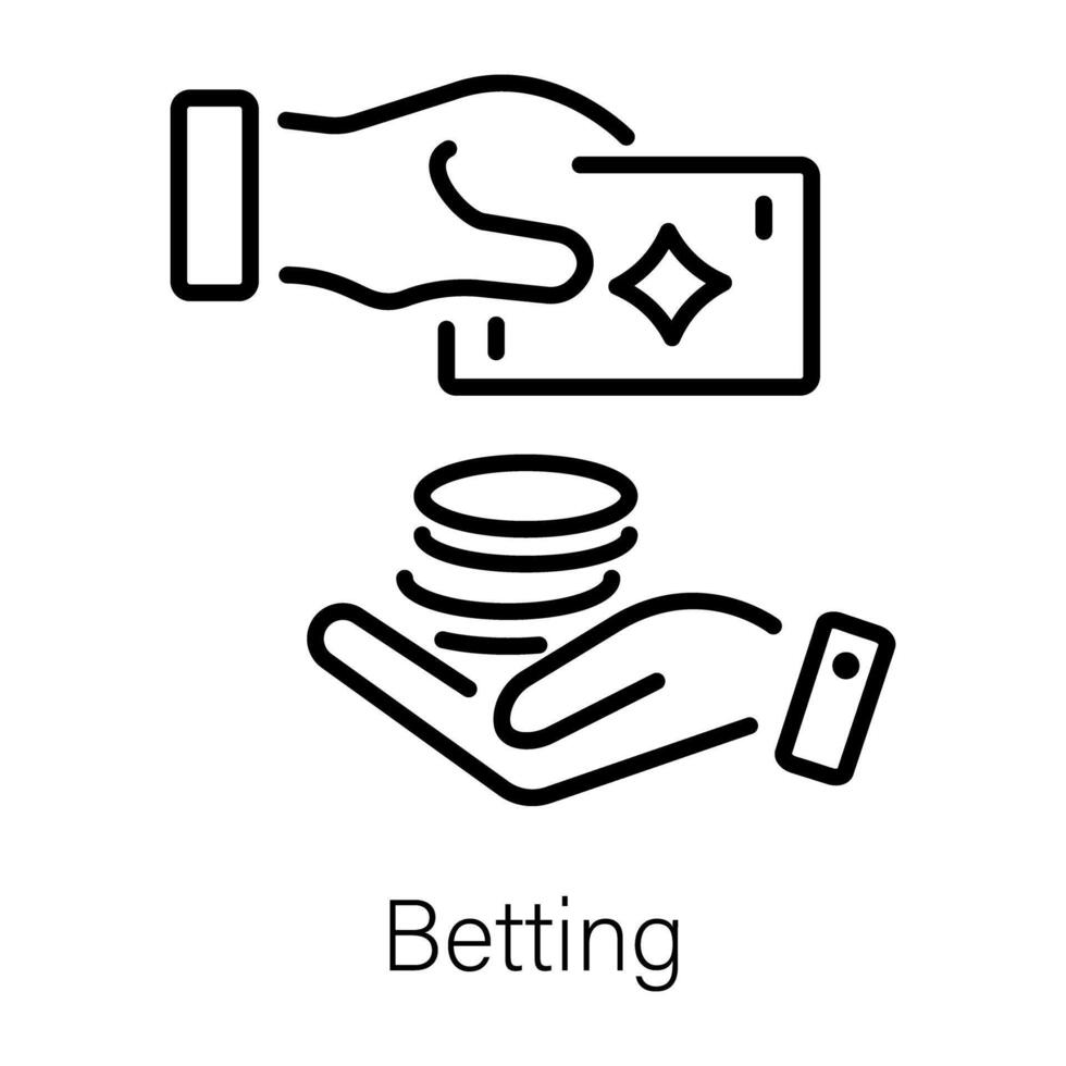 Trendy Betting Concepts vector