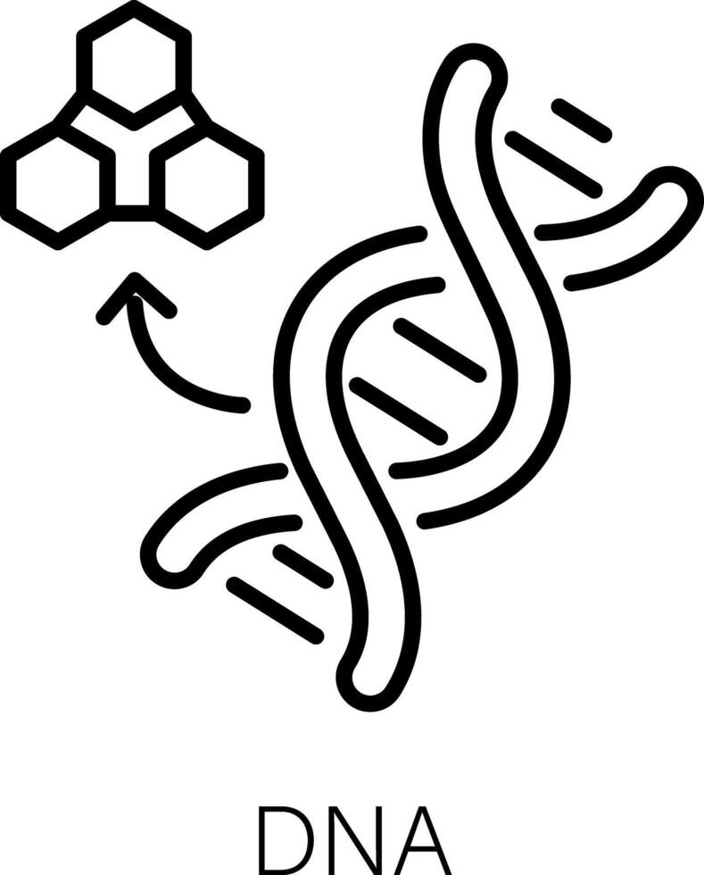 Trendy DNA Concepts vector