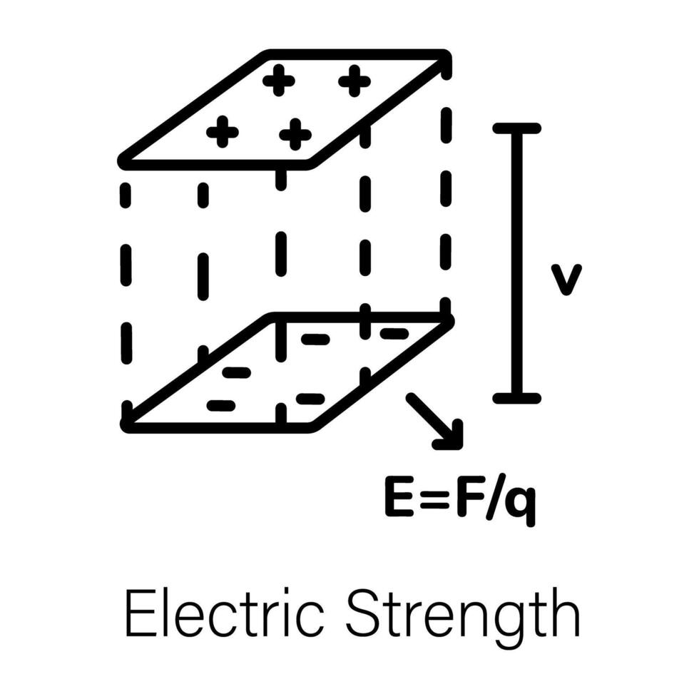 Trendy Electric Strength vector