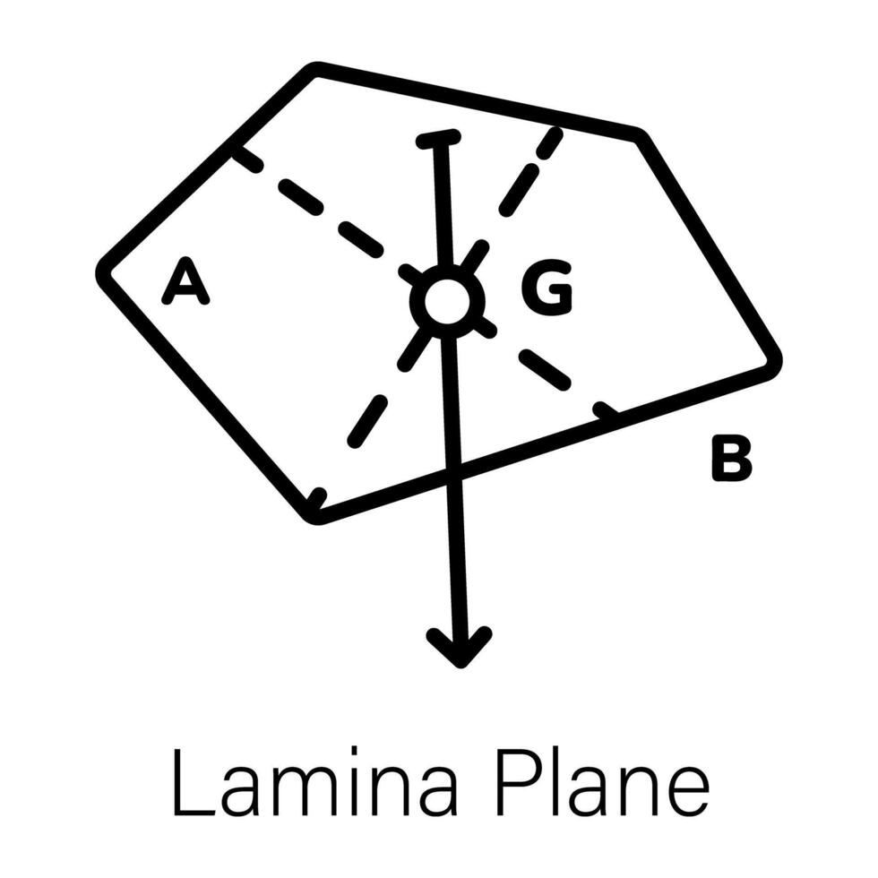 Trendy Lamina Plane vector