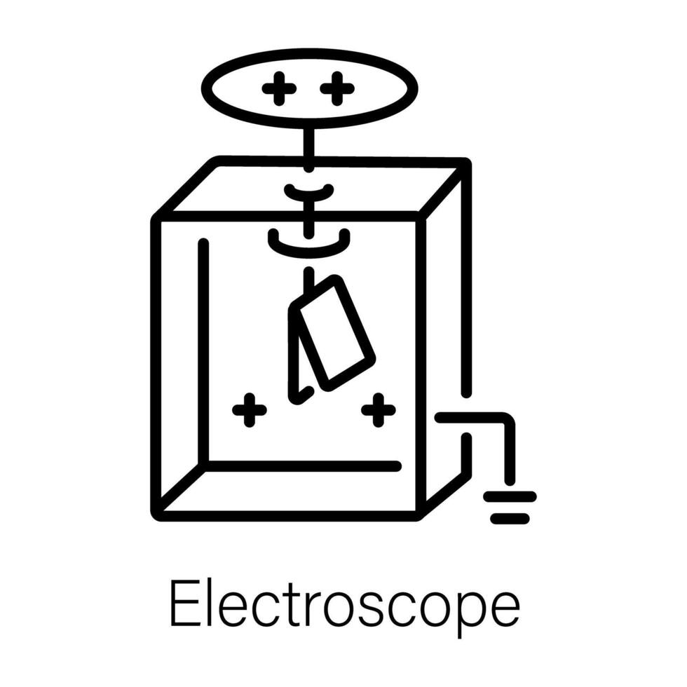 de moda electroscopio conceptos vector