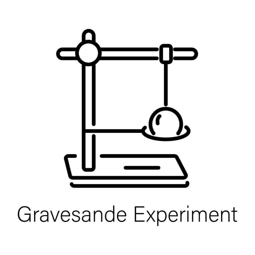 Trendy Gravesande Experiment vector
