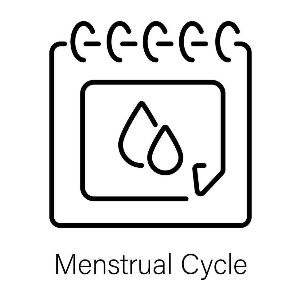 Trendy Menstrual Cycle vector