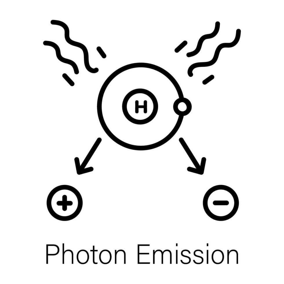 Trendy Photon Emission vector