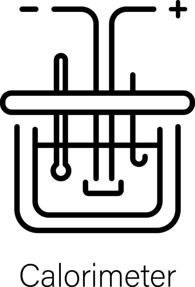Trendy Calorimeter Concepts vector
