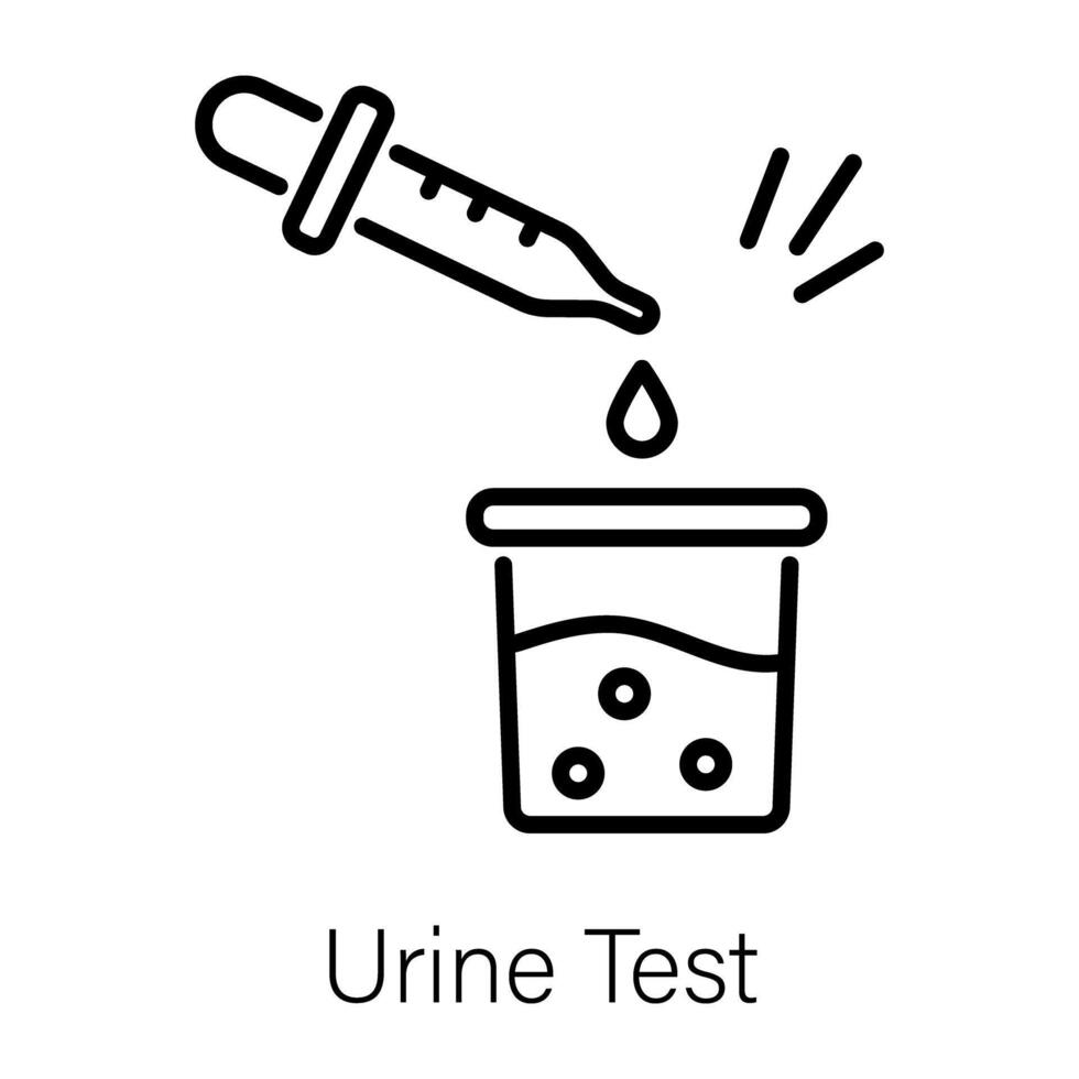 Trendy Urine Test vector