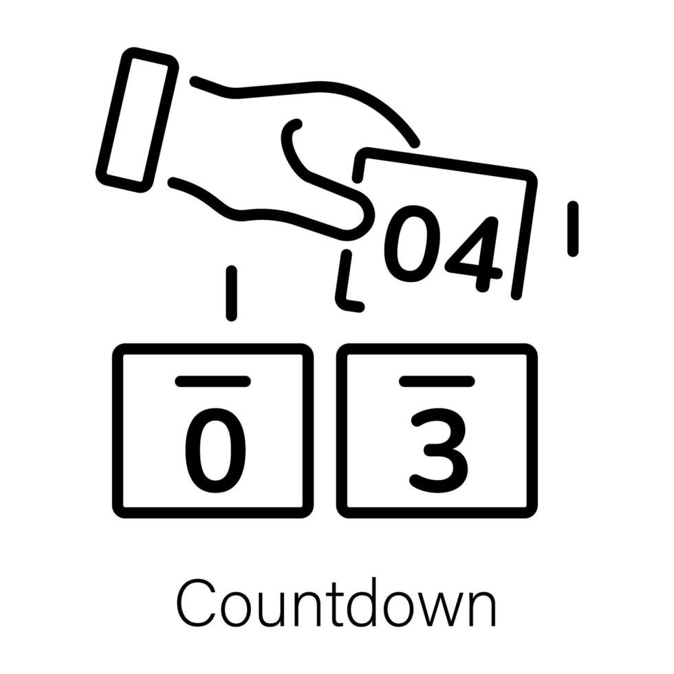 Trendy Countdown Concepts vector