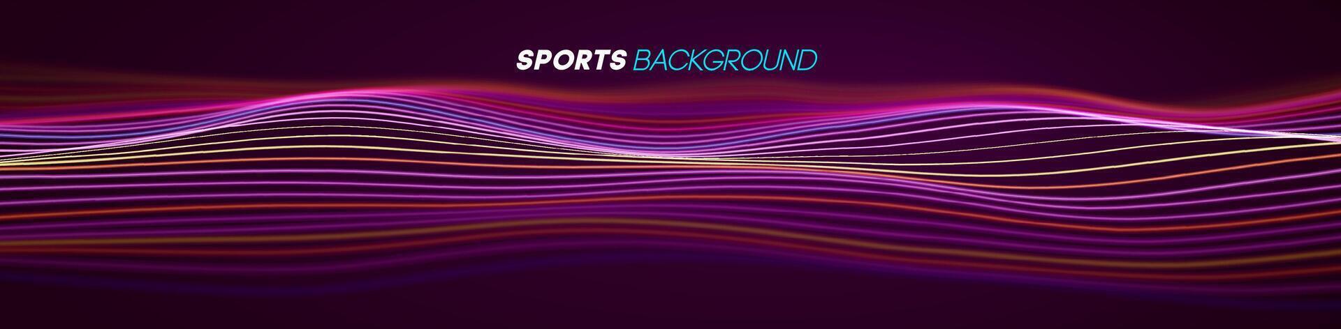 Dynamic blue lines abstract sports background vector. vector