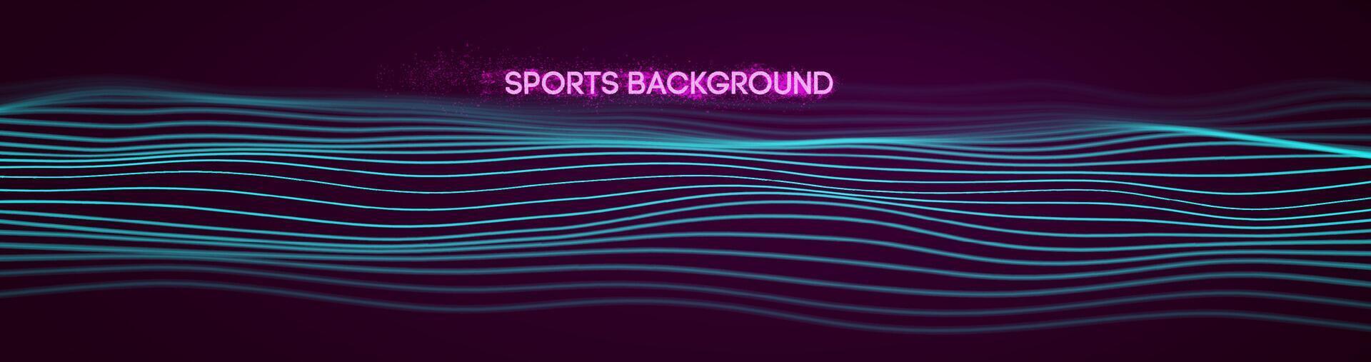 Dynamic blue lines abstract sports background vector. vector