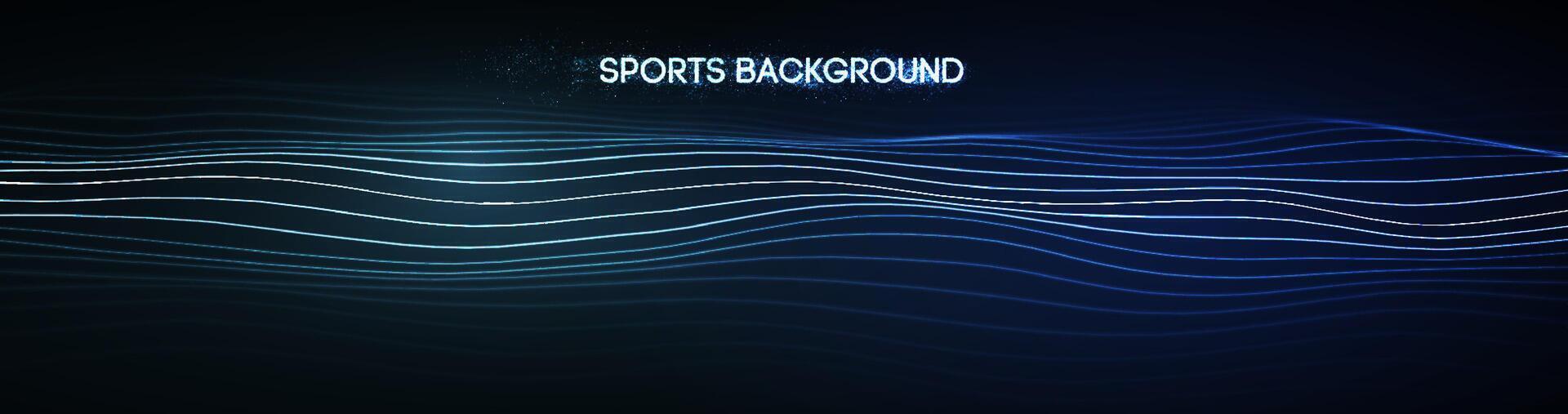 Dynamic blue lines abstract sports background vector. vector