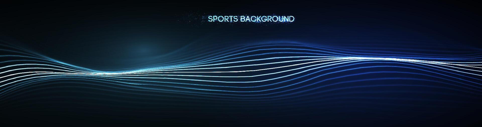 Dynamic blue lines abstract sports background vector. vector