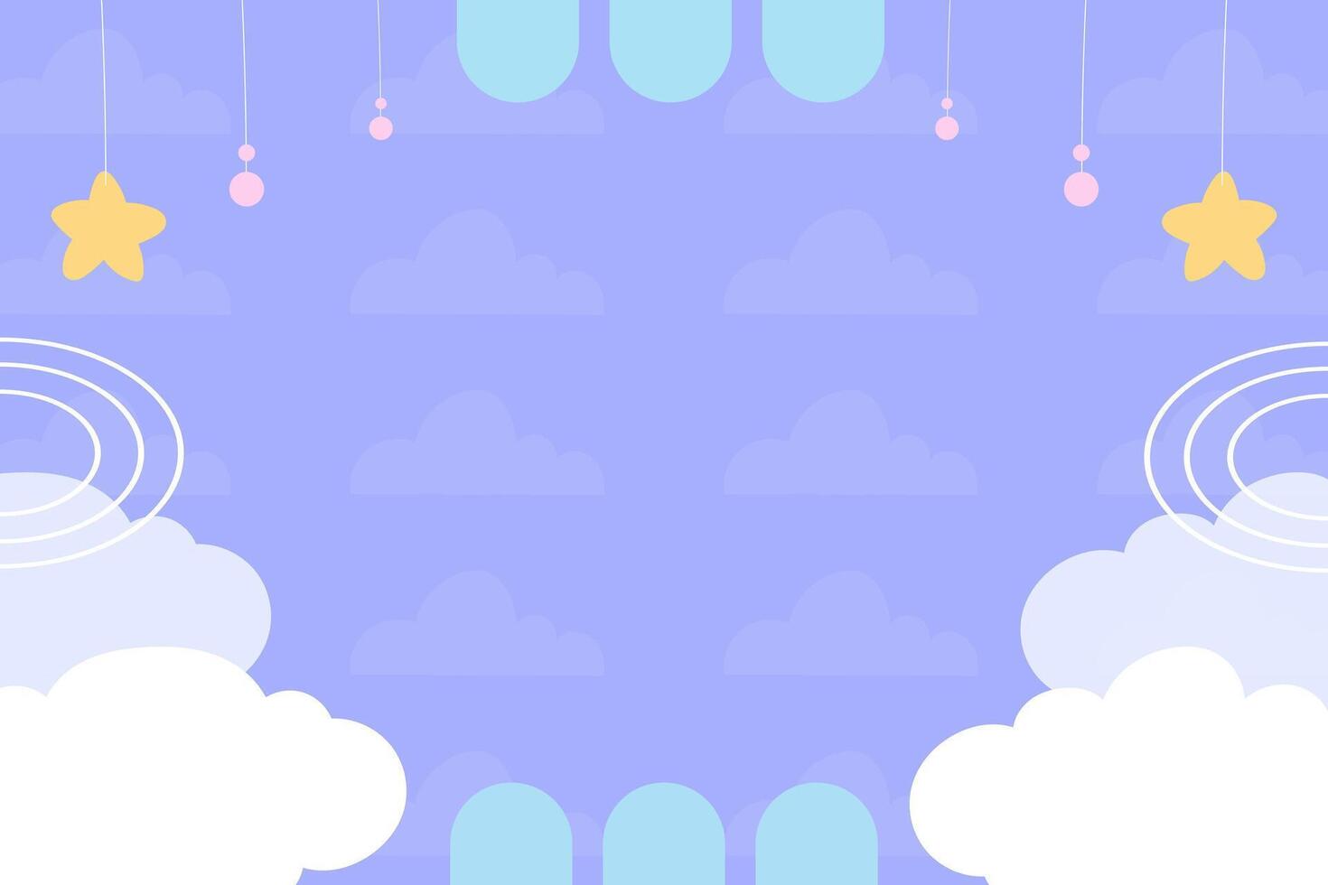 Flat desigen baby shower new born vector background template