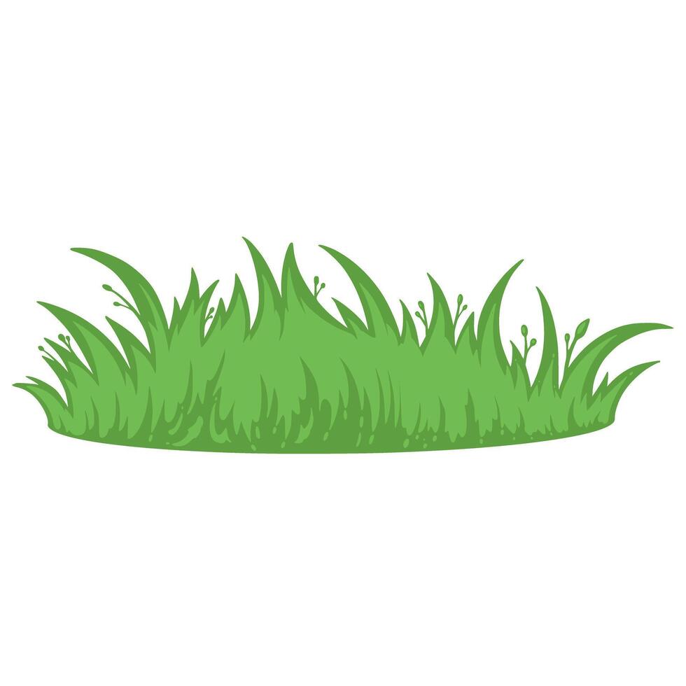 Grass Cartoon Illustration Vector