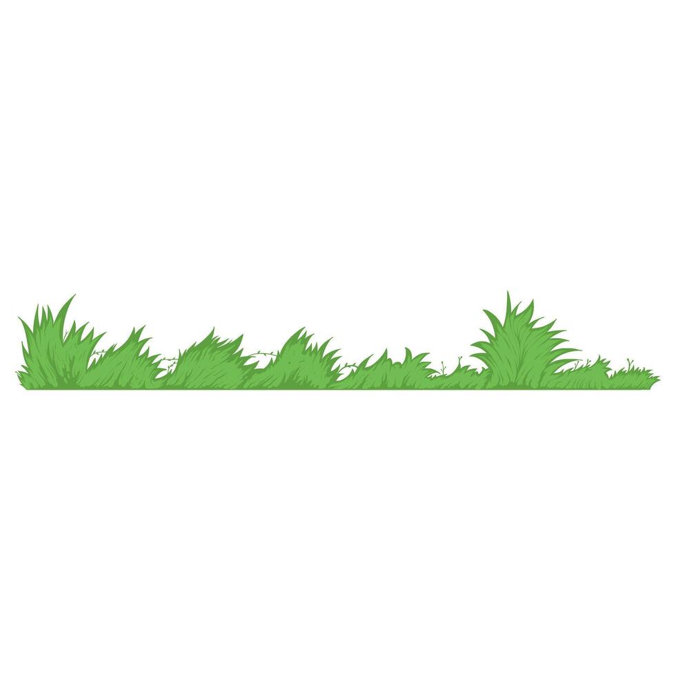 Grass Cartoon Illustration Vector