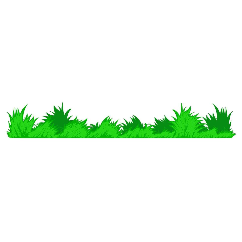 Grass Cartoon Vector. Illustration Grass Art vector