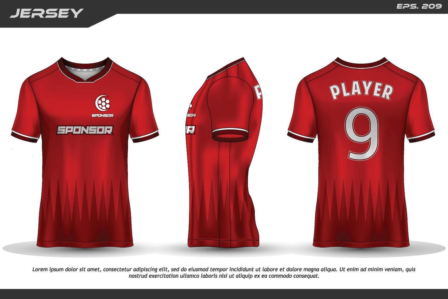 Jersey design sublimation t shirt Premium geometric pattern Incredible Vector collection for Soccer football racing cycling gaming motocross sports